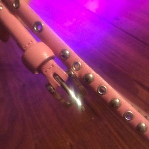 Pink grommet belt Y2K original